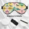 Dragonfly Print Eye Mask,Silk-Like Sleep Mask,Night Sleeping Mask for Men Women,for Sleep Relaxation view 4