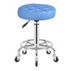 Aikimfuly Adjustable Rolling Swivel Stool with Wheels - PU Leather Round Office Drafting Chair for Medical Spa, Salon, and Tattoo Studios view 1
