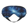 Blue Galaxy Print Eye Mask,Silk-Like Sleep Mask,Night Sleeping Mask for Men Women,for Sleep Relaxation view 1
