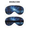 Blue Galaxy Print Eye Mask,Silk-Like Sleep Mask,Night Sleeping Mask for Men Women,for Sleep Relaxation view 2