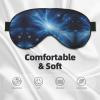 Blue Galaxy Print Eye Mask,Silk-Like Sleep Mask,Night Sleeping Mask for Men Women,for Sleep Relaxation view 3