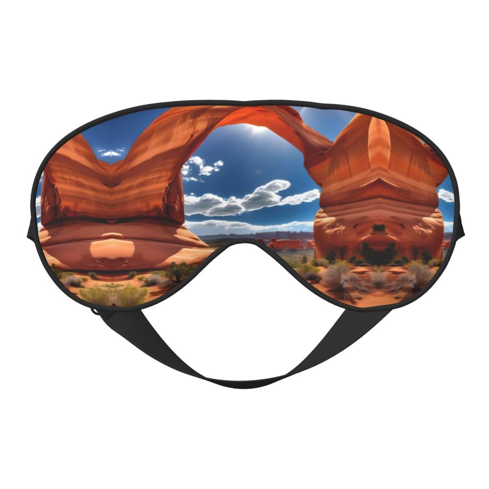 Arches National Park-Standard Print Eye Mask,Silk-Like Sleep Mask,Night Sleeping Mask for Men Women,for Sleep Relaxation