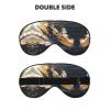 Aircraft Carrier Print Eye Mask,Silk-Like Sleep Mask,Night Sleeping Mask for Men Women,for Sleep Relaxation view 2