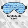 Blue Polka Dot Print Print Eye Mask,Silk-Like Sleep Mask,Night Sleeping Mask for Men Women,for Sleep Relaxation view 3