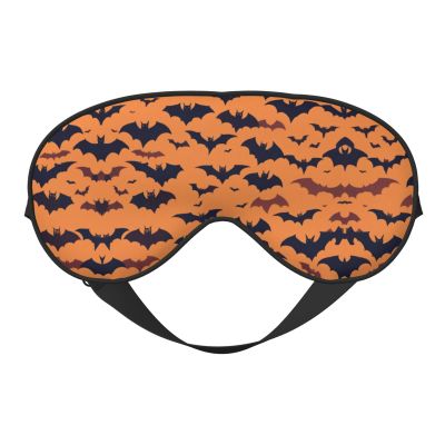 Bat Pattern Print Eye Mask,Silk-Like Sleep Mask,Night Sleeping Mask for Men Women,for Sleep Relaxation