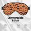 Bat Pattern Print Eye Mask,Silk-Like Sleep Mask,Night Sleeping Mask for Men Women,for Sleep Relaxation view 3