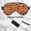 Bat Pattern Print Eye Mask,Silk-Like Sleep Mask,Night Sleeping Mask for Men Women,for Sleep Relaxation view 4