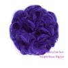 zhongxlla Hair Bun, Messy Curly Clip-in Hair Bun - Fake Chignon Scrunchie Tails For Women Girls(Dark blue) view 2