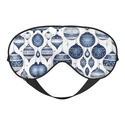 Christmas Ornaments Print Eye Mask,Silk-Like Sleep Mask,Night Sleeping Mask for Men Women,for Sleep Relaxation