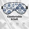 Christmas Ornaments Print Eye Mask,Silk-Like Sleep Mask,Night Sleeping Mask for Men Women,for Sleep Relaxation view 3
