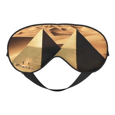Egyptian Pyramid in Desert01 Print Eye Mask,Silk-Like Sleep Mask,Night Sleeping Mask for Men Women,for Sleep Relaxation