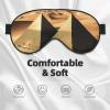 Egyptian Pyramid in Desert01 Print Eye Mask,Silk-Like Sleep Mask,Night Sleeping Mask for Men Women,for Sleep Relaxation view 3