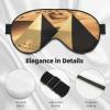 Egyptian Pyramid in Desert01 Print Eye Mask,Silk-Like Sleep Mask,Night Sleeping Mask for Men Women,for Sleep Relaxation view 4
