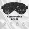 Black Round Dot Print Eye Mask,Silk-Like Sleep Mask,Night Sleeping Mask for Men Women,for Sleep Relaxation view 3