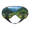 Alpine Scenery Vivid Sky Above Print Eye Mask,Silk-Like Sleep Mask,Night Sleeping Mask for Men Women,for Sleep Relaxation view 1