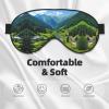 Alpine Scenery Vivid Sky Above Print Eye Mask,Silk-Like Sleep Mask,Night Sleeping Mask for Men Women,for Sleep Relaxation view 3