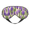 Lavender Stamp Print Eye Mask,Silk-Like Sleep Mask,Night Sleeping Mask for Men Women,for Sleep Relaxation view 1