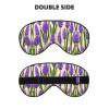 Lavender Stamp Print Eye Mask,Silk-Like Sleep Mask,Night Sleeping Mask for Men Women,for Sleep Relaxation view 2
