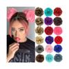 zhongxlla Hair Bun, Messy Curly Clip-in Hair Bun - Fake Chignon Scrunchie Tails For Women Girls(Dark brown) view 1