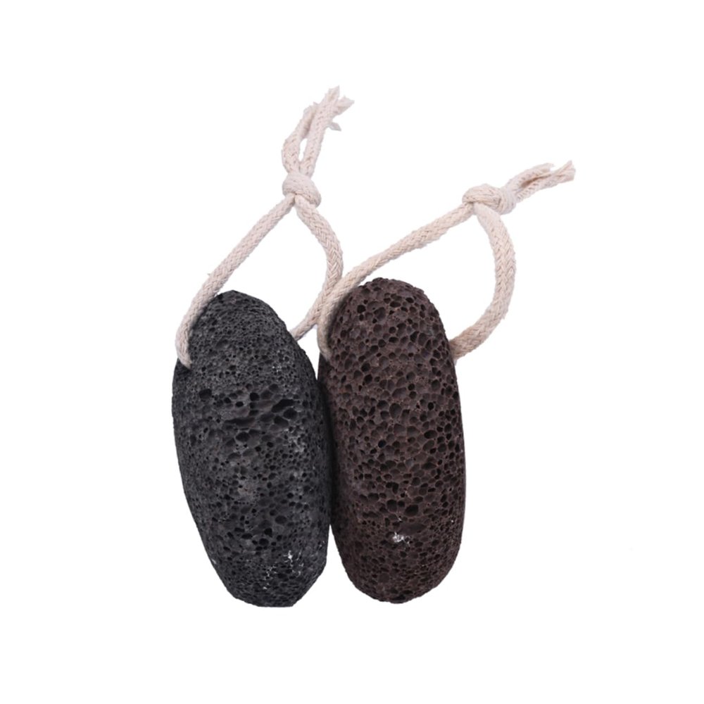 VINTORKY 2pcs Natural Lava Stone Foot Washboard Callus Remover Exfoliating Pumice Stone for Feet Heels