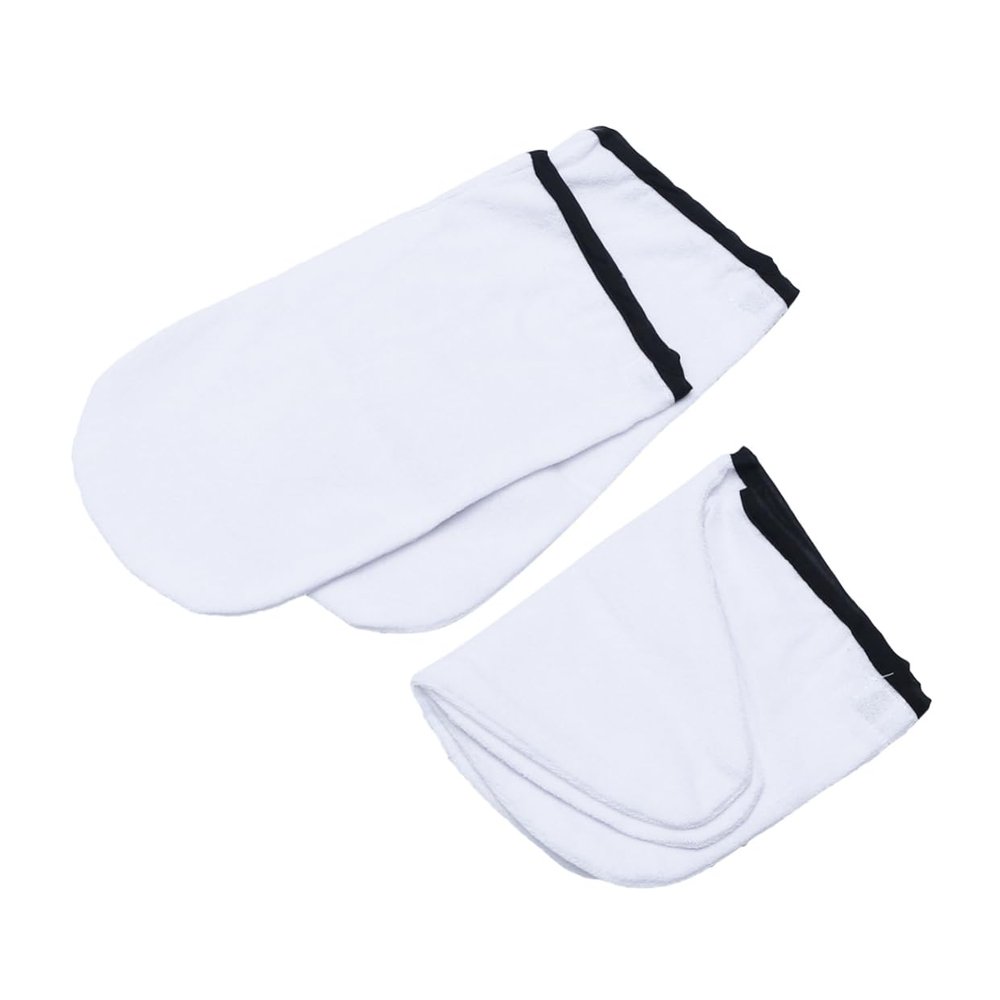 Gatuida 2pairs Cotton Hand Wax Gloves Warm Covers Paraffin Bath Treatment Gloves for Hand Feet