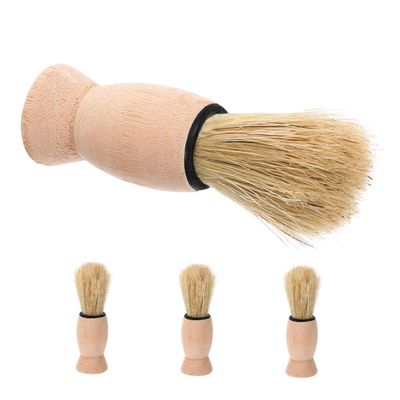 Didiseaon 4pcs Men's Shaving Brush Soft Bristles Beard Grooming Tool for Home and Barber Use Effortlessly Cleans Loose Hair for Dad and Boyfriend
