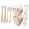 Happyyami 2sets Facial Mask Mixing Bowl Kit Silicone Bowl Mask Brush Set for Women view 1