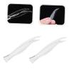 SOLUSTRE 25pcs Plastic Tweezers Scale Tweezers for Weight Block Balancing and Makeup Application Curved Design for Easy Handling Lightweight and Portable view 4
