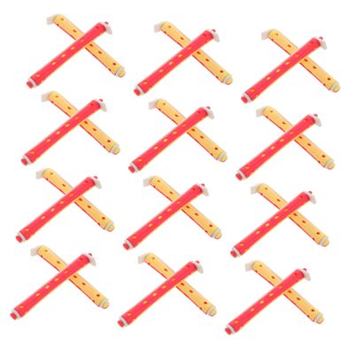 LOORGVEL 24pcs Hollow Curling Rods Hair Styling Perm Rods for Effortless Waves Home Salon Use for Hair Easy to Use Hairdressing Tools
