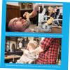 HAKIDZEL Stainless Steel Dish Rack Beard Brush Tool Shaving Brush Holder Beard Grooming Accessories for Men view 2