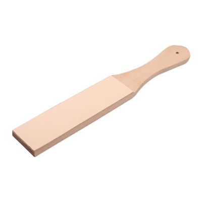 TEHAUX Diy Handmade Leather Tool Double-sided Sharpening Board for Razor Knife Carving Honing Strop and Whetstone