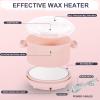 16.9oz Portable Electric Wax Warmer, Mini Silicone Wax Heater for Hard & Soft Wax Beads, Fast Heating Salon-Quality Hair Removal for Bikini Line, Legs, Arms, Biodegradable & Aluminum, Easy Clean view 2