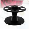 Black PP Comb Stand with 8 Holes for Salon Countertop Storage view 2