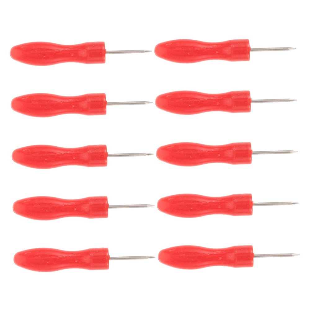 PENIKOKO 10pcs Stainless Steel Eyelash Glue Bottle Opening Needles Blocking Pins for Nozzle Piercing Salon Supplies