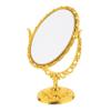 Cabilock Unique Double-Sided Rotating Desktop Mirror Oval Shape Stand Mirror High Clarity for Makeup Grooming Office Dorm Travel view 1