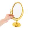 Cabilock Unique Double-Sided Rotating Desktop Mirror Oval Shape Stand Mirror High Clarity for Makeup Grooming Office Dorm Travel view 4