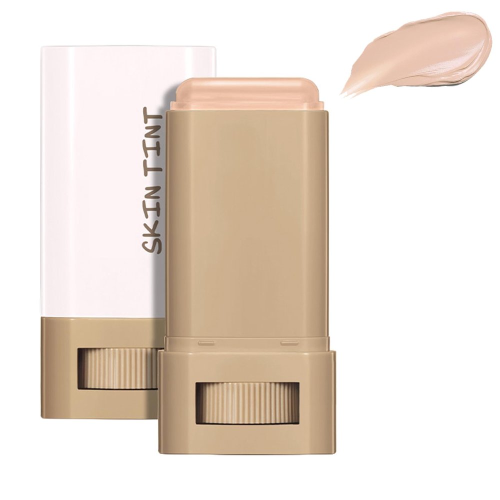 Serum Boosted Skin Tint Balm, Long-lasting Solid Foundation Stick, Tinted Moisturizing Beauty Balm, Face Makeup Concealer, Hydrates, Natural Finish Makeup (#5, 0.63oz)