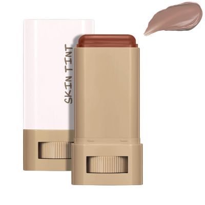 Serum Boosted Skin Tint Balm, Long-lasting Solid Foundation Stick, Tinted Moisturizing Beauty Balm, Face Makeup Concealer, Hydrates, Natural Finish Makeup (#2, 0.63oz)