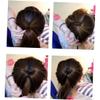 EXQUIMEUBLE 1set Hair Bun Maker Snap Hair Styling Tools Set Donut Bun Maker for Students view 3