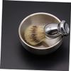 SKISUNO 2pcs Men's Wet Shaving Tools Brush Stainless Steel Bowl Comfortable to Hold Design view 3