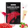 Hard Wax Beads for Hair Removal, 3lb Professional Wax for Sensitive Skin, Low Pain Wax Pellets for Bikini, Body & Legs, for Fine to Coarse Hair, Includes 5 Wooden Sticks, Strawberry Red view 1