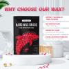 Hard Wax Beads for Hair Removal, 3lb Professional Wax for Sensitive Skin, Low Pain Wax Pellets for Bikini, Body & Legs, for Fine to Coarse Hair, Includes 5 Wooden Sticks, Strawberry Red view 2