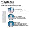 1 Pc Transparent Empty Reusable Airless Vacuum Pump Bottle, Leakproof Travel Cream Lotion Toner Foundation Liquid Container (10ml) view 3