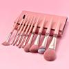 10pcs Diamond Makeup Brushes Set Cosmetics Blending Tool Powder Foundation Blush Highlight Eyeshadow Eyebrow Eyelash Brush view 2