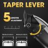 4-in-1 Cordless Hair Clippers for Men - T-Blade Trimmer/Foil Shaver/Nose Trimmer with LCD Display, 7 Guide Combs view 2
