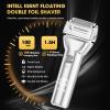 4-in-1 Cordless Hair Clippers for Men - T-Blade Trimmer/Foil Shaver/Nose Trimmer with LCD Display, 7 Guide Combs view 4