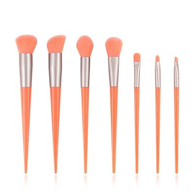 7pcs Fluorescent Makeup Brushes Set Diamond Powder Eye Shadow Beauty Tools(D)