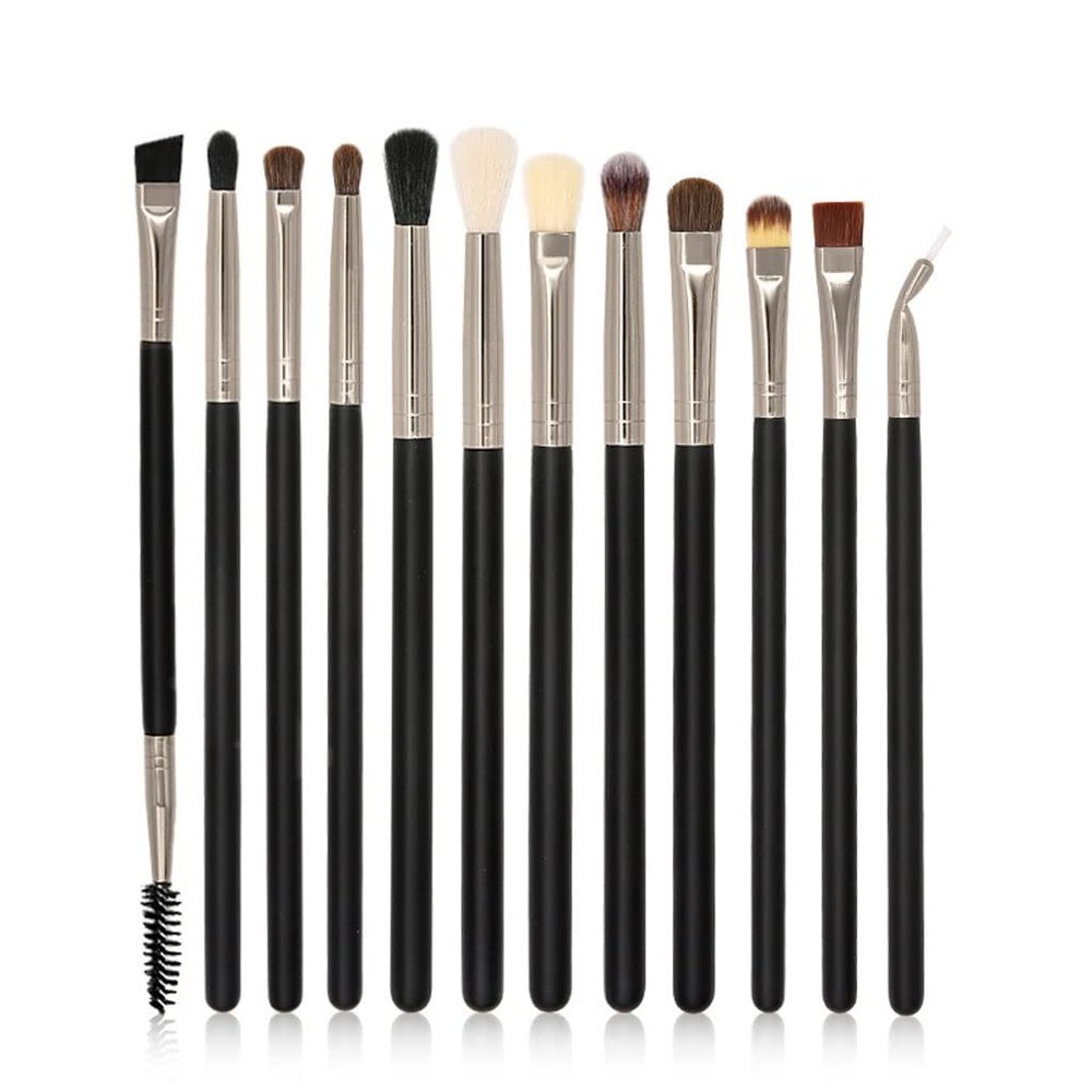 12 Eye Makeup Brushes Set Complete Eye Shadow Brushes Beauty Tools Eyeliner Nose Shadow Eyebrow