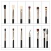12 Eye Makeup Brushes Set Complete Eye Shadow Brushes Beauty Tools Eyeliner Nose Shadow Eyebrow view 2