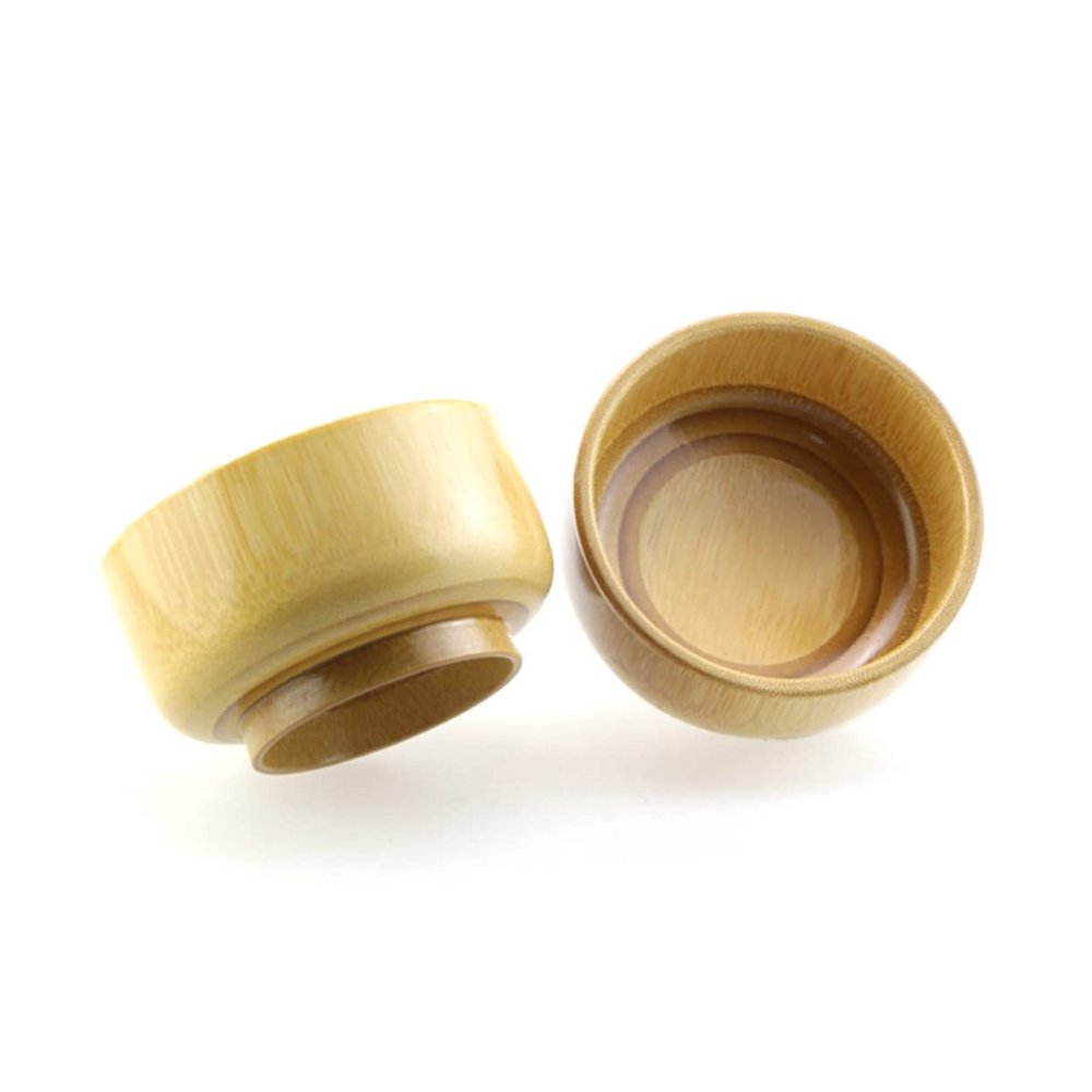 Didiseaon Men's Shaving Soap Bowl Bamboo Deep Mug for Wet Shave Soap Cup for Travel